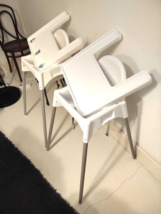 2 Cadeiras de refeição Antilop (Ikea) e Happy Bear