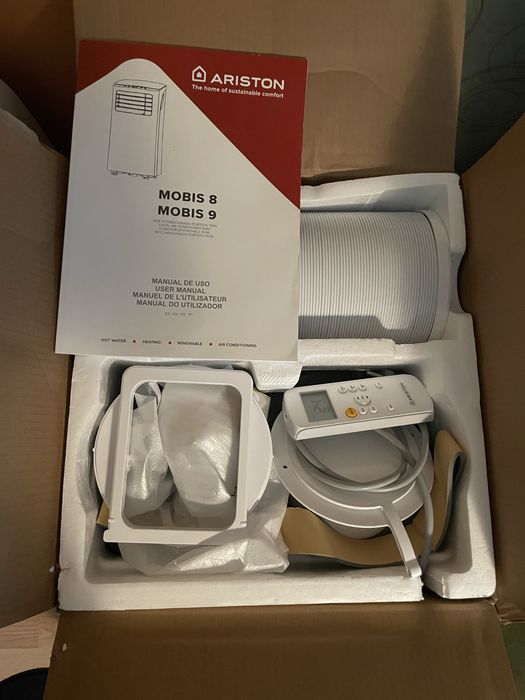 Ar Condicionado Portátil ARISTON Mobis 8 (16 m² - 8000 BTU - Branco)