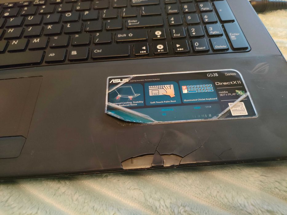 Asus G53SW i7 16GB RAM, 2 dyski