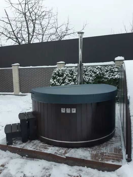 Купіль з джакузі. Чан на дровах.