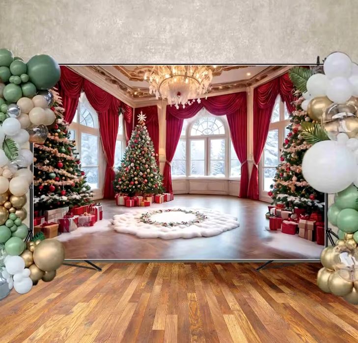 Фотофон виниловый тематика новогодний