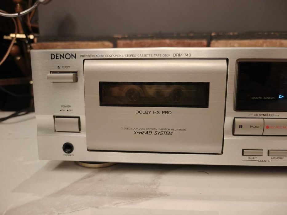 DENON DRM-740 ! Znakomity magnetofon kasetowy ! OKAZJA ! 3 HEAD