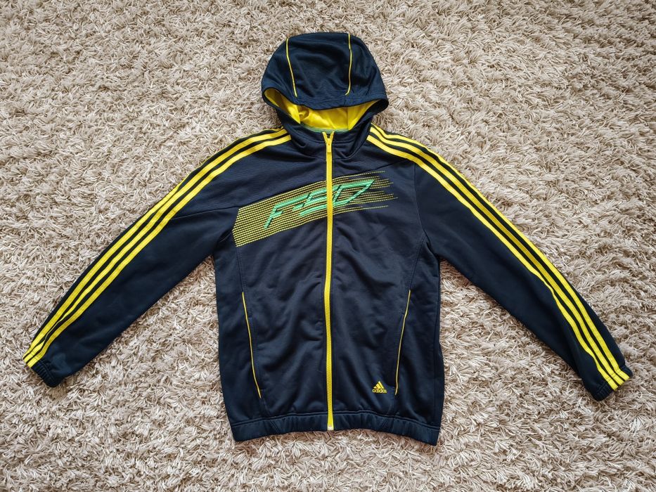 Bluza z kapturem, rozpinana: Adidas F50 - rozm.M