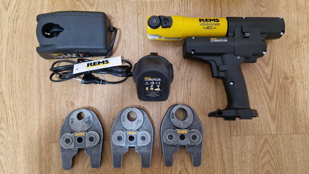 REMS Akku-Press ACC Li-Ion Plus 14v NOVA | Kit Completo + Mordentes U16/U20/U25