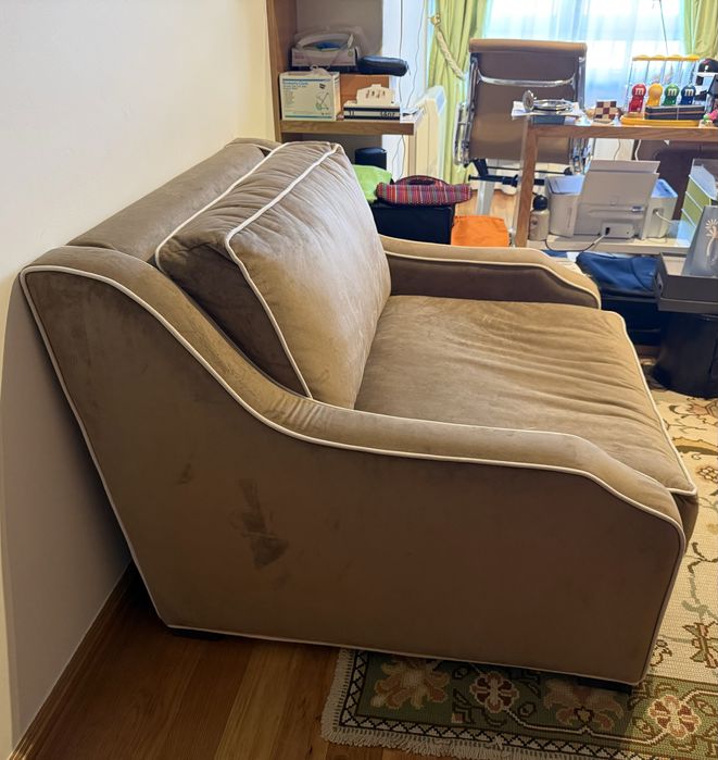 Sofa cor nude individual