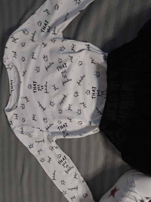 Bluzka  dla dziewczynki crop top Reserved 134/140