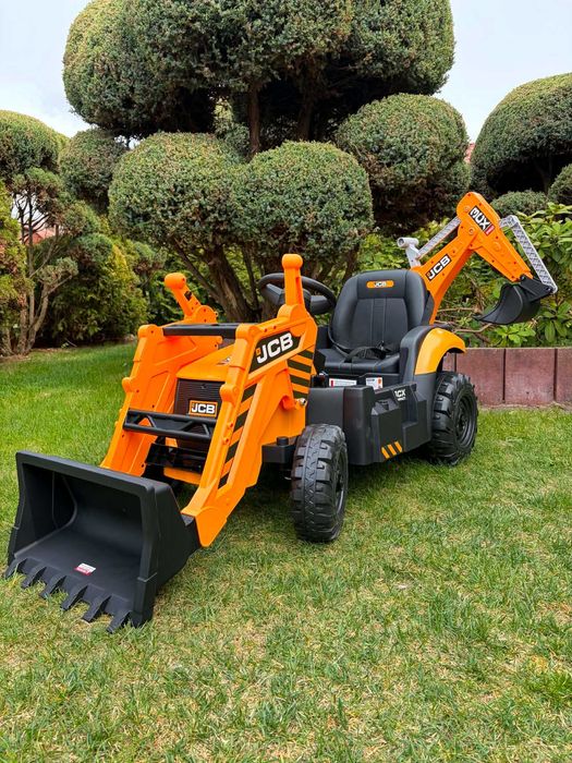 Pojazd Koparka na akumulator 2w1 JCB Żółty Pilot KOPARA elektryczna dla dzieci