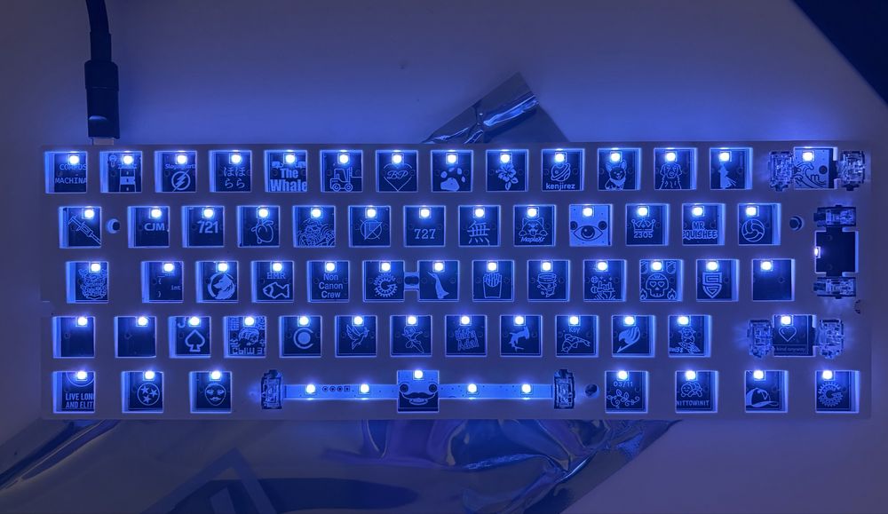 Wooting 60HE+ modulo / ISO Layout + mods