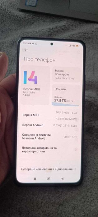 Xiaomi redmi note 10 pro 8/256 nfc