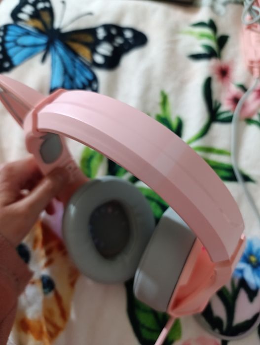 Продам Нові Навушники ONIKUMA Gaming CAT with RGB K9 3.5mm pink рожеві
