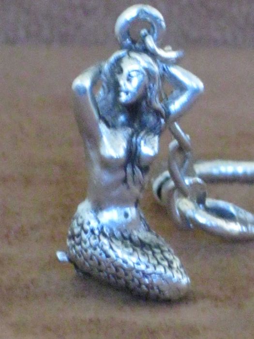 Porta Chaves em Prata Maciça de Lei 835`/.. C/Contraste