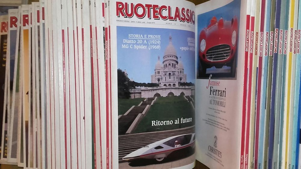 Revistas RuoteClassiche, em ótimo estado. 2€ cada.