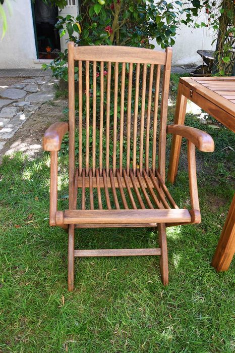 Cadeira Madeira Jardim Pesada