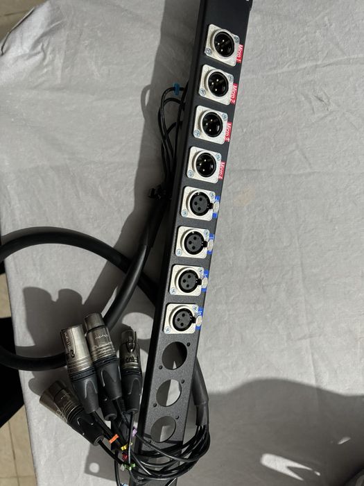 Painel rack 1un 12xlr