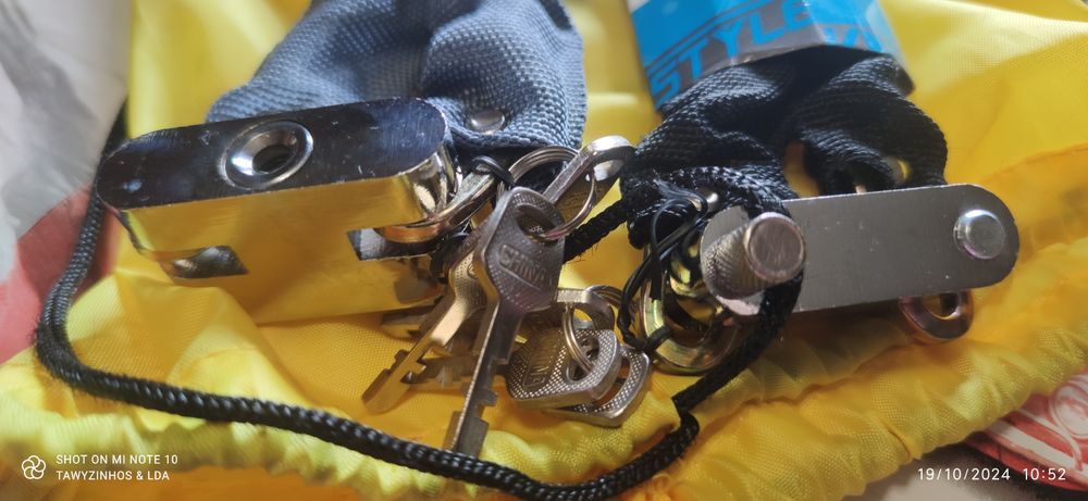 Cadeados em aço com cadeado de 3 chaves