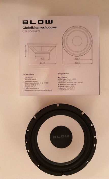 Głośniki BLOW WK650 – basowe , zestaw 2 szt.