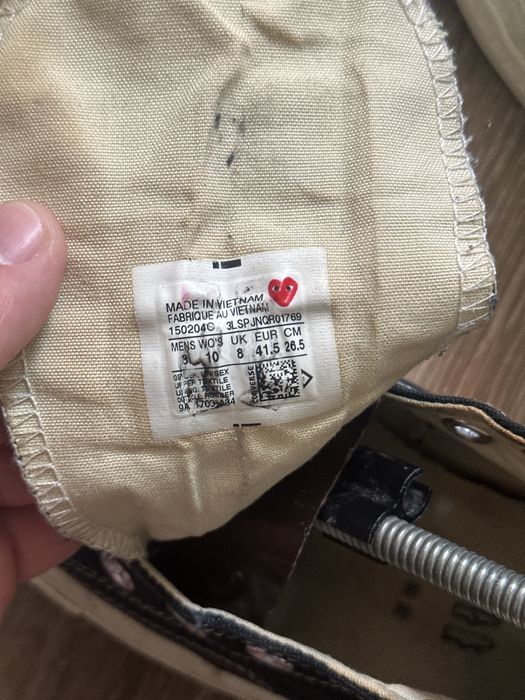 Кеди Converse all star x play comme des garcons