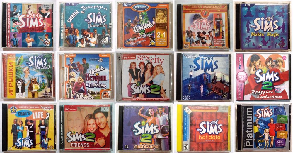Диски Sims/Симс/семейка для ПК из коллекции
