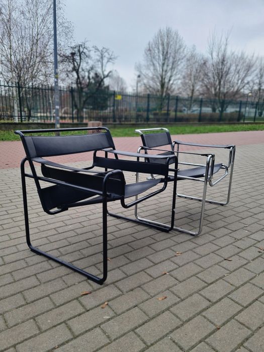 Fotel Wassily chair,insp.proj.Marcel Breuer,mid-century,vintage design