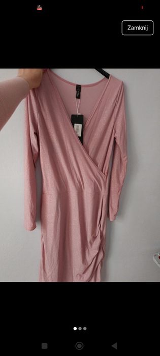 Sukienka damska flawless święta hit viral style new hot Basic brokat