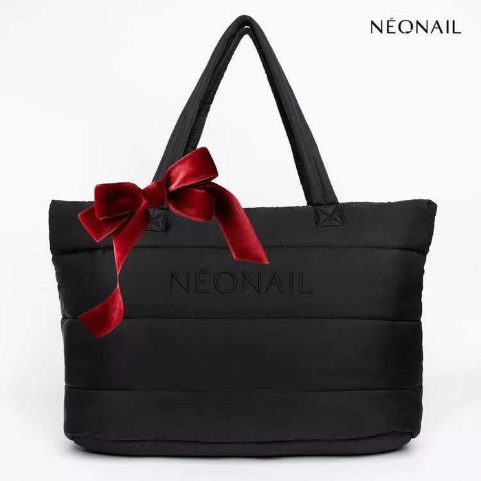 Neonail - Puffy Bag Black, czarna torba na ramię
