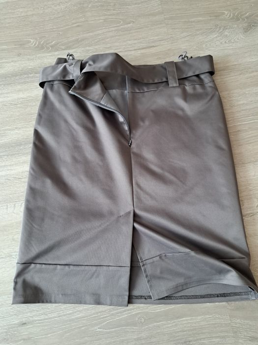 Elegancka spódnica XL/42 grafit szara