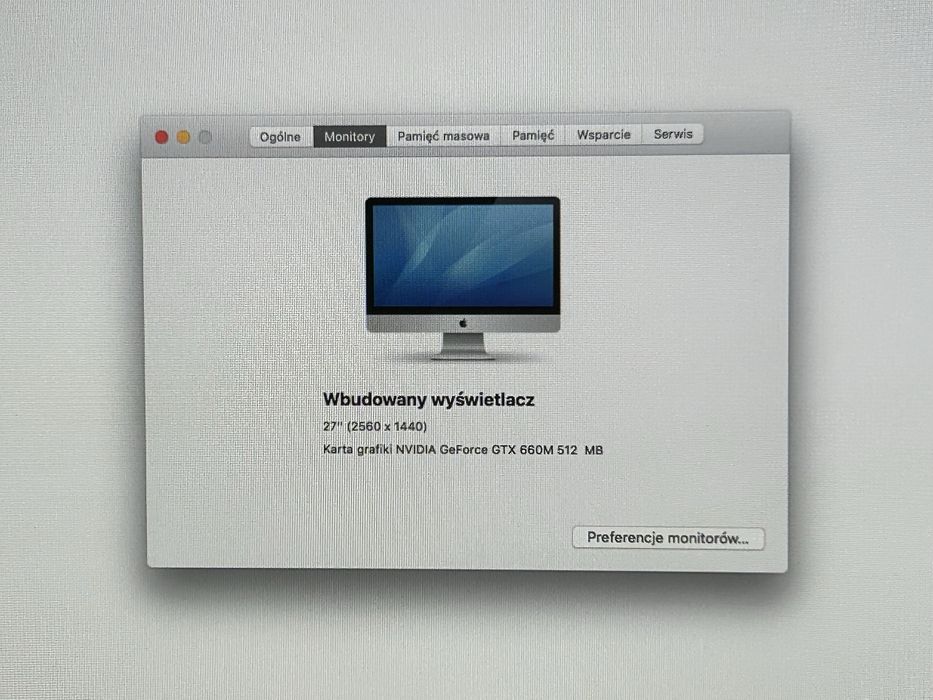 Apple iMac 27 SLim A1419 i5 2,9GHz/16GB/1TB+128GB SSD/GeForce GTX 660