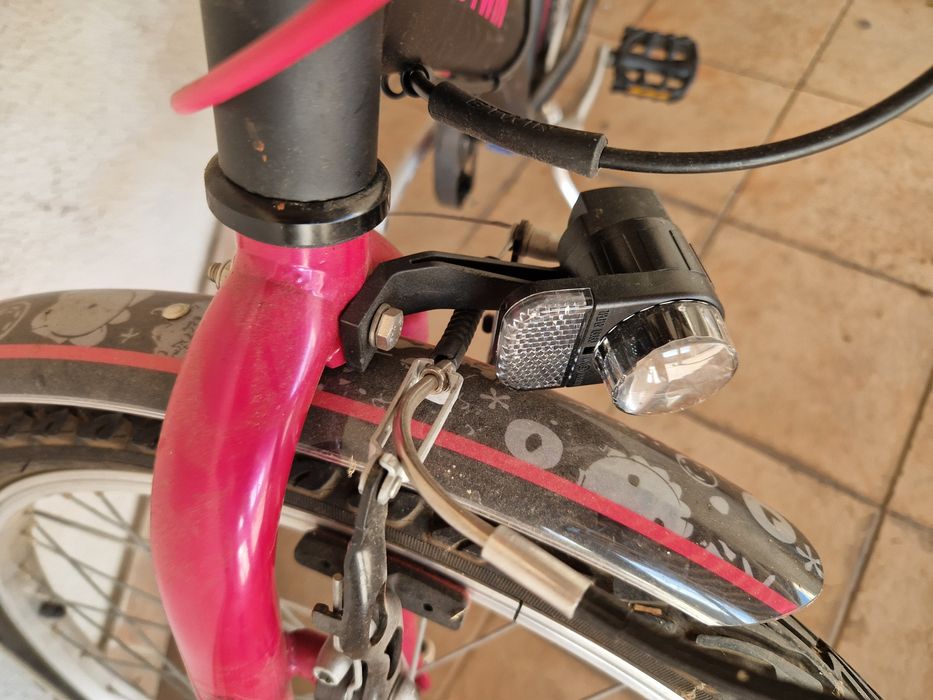 Bicicleta criança 9-12 anos (rosa e preta)