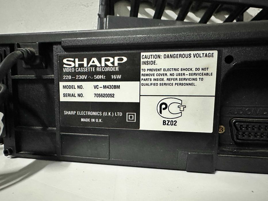 Leitor Sharp VHS Modelo VC-M430BM Com Comando
