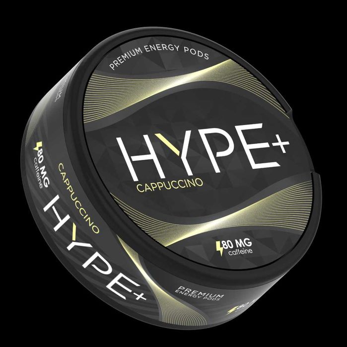 10 SZTUK Cappuccino 80mg Energy HYPE+ woreczki kofeinowe saszetki z kofeiną smak kawy