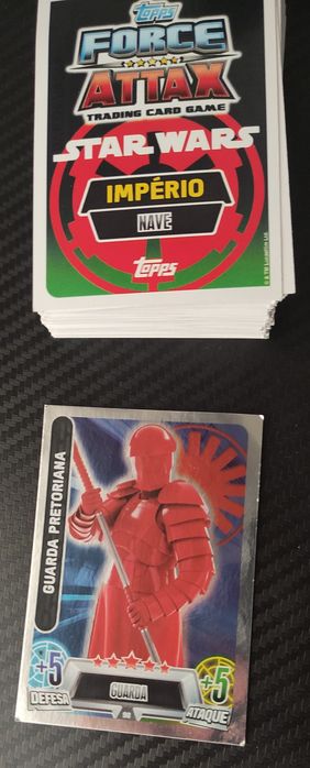 Cartas Star Wars Force Attax - 105 Cartas + 10 Prateadas