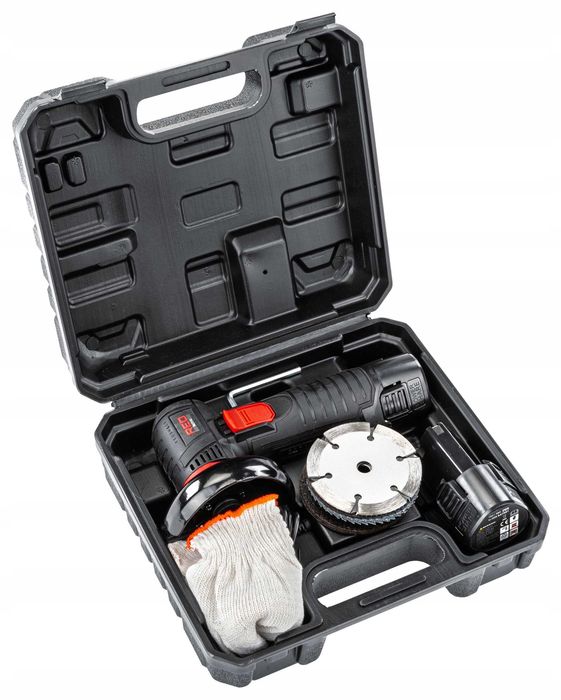 Mini szlifierka kątowa akumulatorowa 12v bezszczotkowa +2xaku 7xtarcza