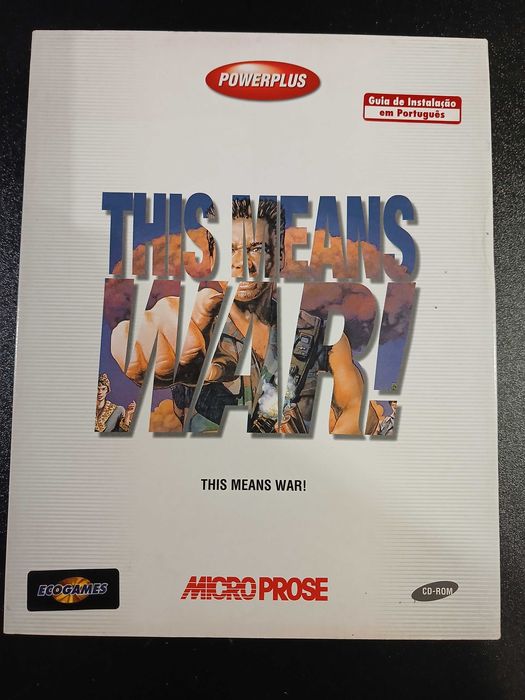 Jogo PC Vintage: This Means War! (1995) – Clássico estratégia em tempo real (RTS) / ficção científica - Big Box