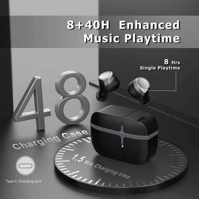 IDE11 BE1036S słuchawki dokanałowe Bluetooth 5.1