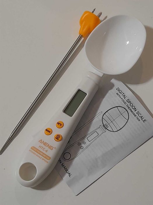 Ложка весы цифровая с LCD экраном и щуп для измерения температуры
