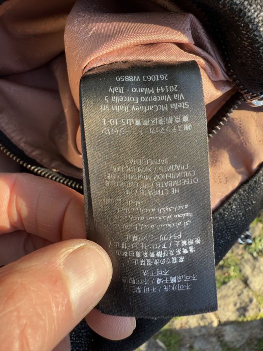 Carteira Stella McCartney Falabella chevron tote bag.