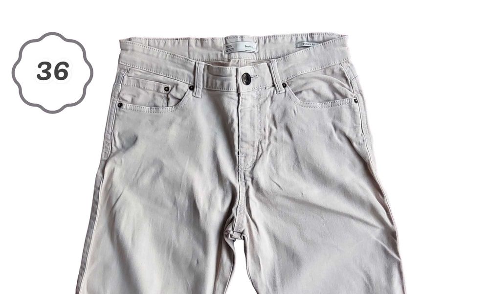Calças Bege Bershka 36 (Homem)