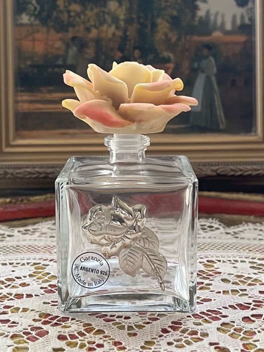 Скло троянди срібло