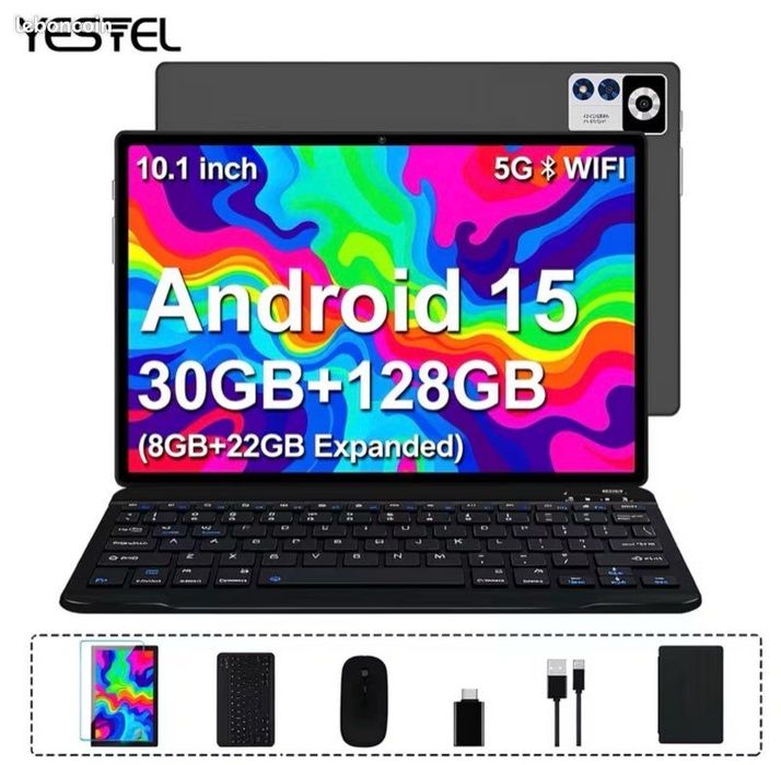 Nowy Tablet 10.1" YESTEL T13 | Android 15 | Ekran HD IPS | Bogaty Zestaw