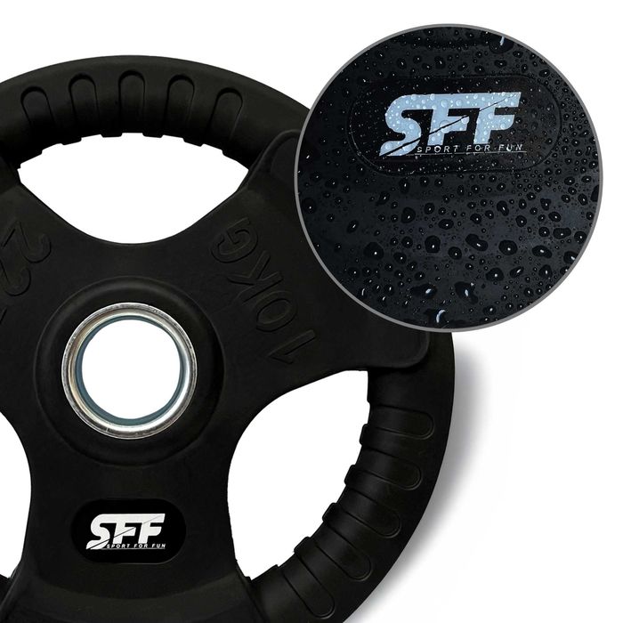 Obciążenie Olimpijskie Krążek 10KG Gumowane 51MM Solidne Talerz