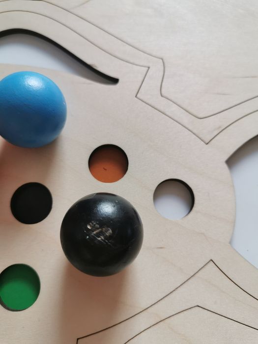 Układanka SkumajTo drewniana Kolorowa rybka