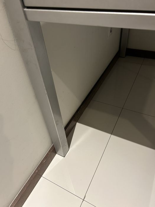 Mesa de Jantar Extensível em Vidro Preto (120 cm a 180 cm)