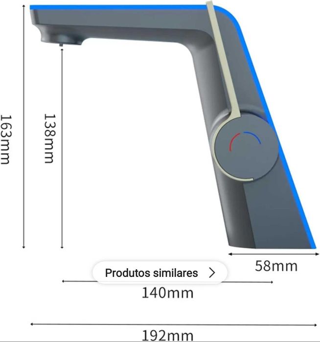 Torneira casa de banho, modo duplo com visor de temperatura de Luxo