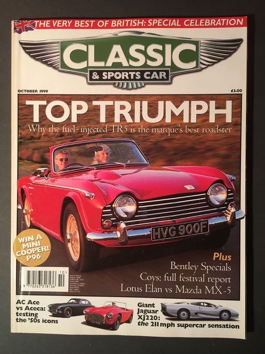 TRIUMPH - 4 revistas - 3 Classic & Sports Car - 1 Topos & Clássicos