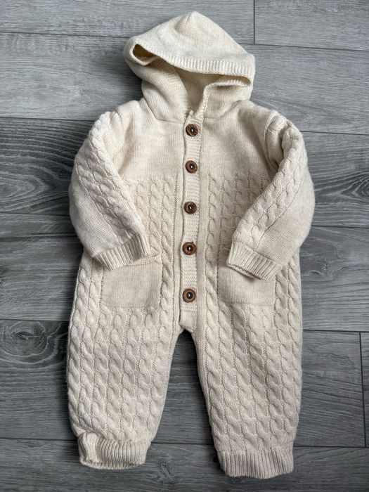 Весняний вʼязаний ромпер з утепленням