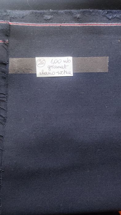 Kupon materialu elano-welna 1,00m, granat