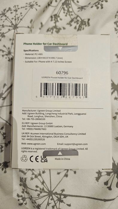 Uchwyt Samochodowy Na Telefon Na Deskę Rozdzielczą Zaciskowy UGREEN