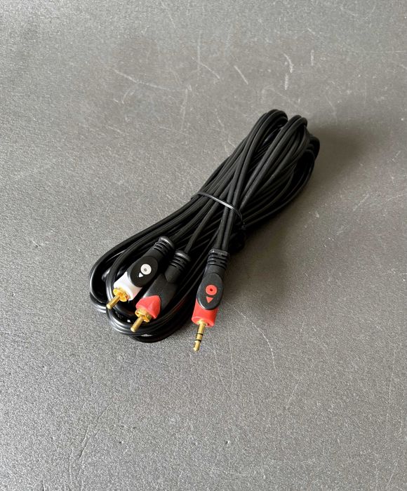 Аудио кабель Jack 3.5 на 2 RCA - 5м