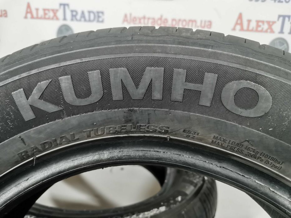 2 шт. 165/70 R14 Kumho Ecowing ES31 літні шини бу, протектор 6 мм,
