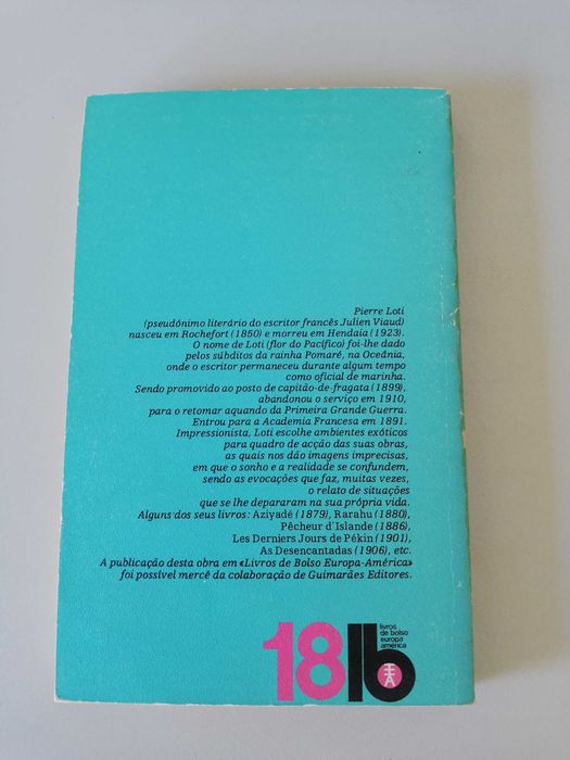 As Desencantadas	- Pierre Loti, edição de 1971